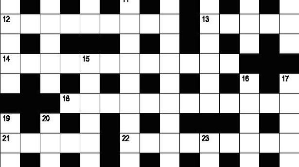 The Hindu Crossword No. 2664 The Hindu